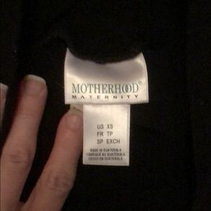 XS black suede maternity leggings